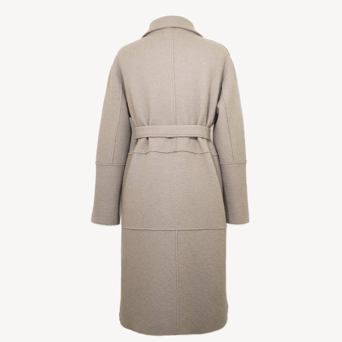 Enula - Cappotto di Lana da Donna Lungo con la Cinta