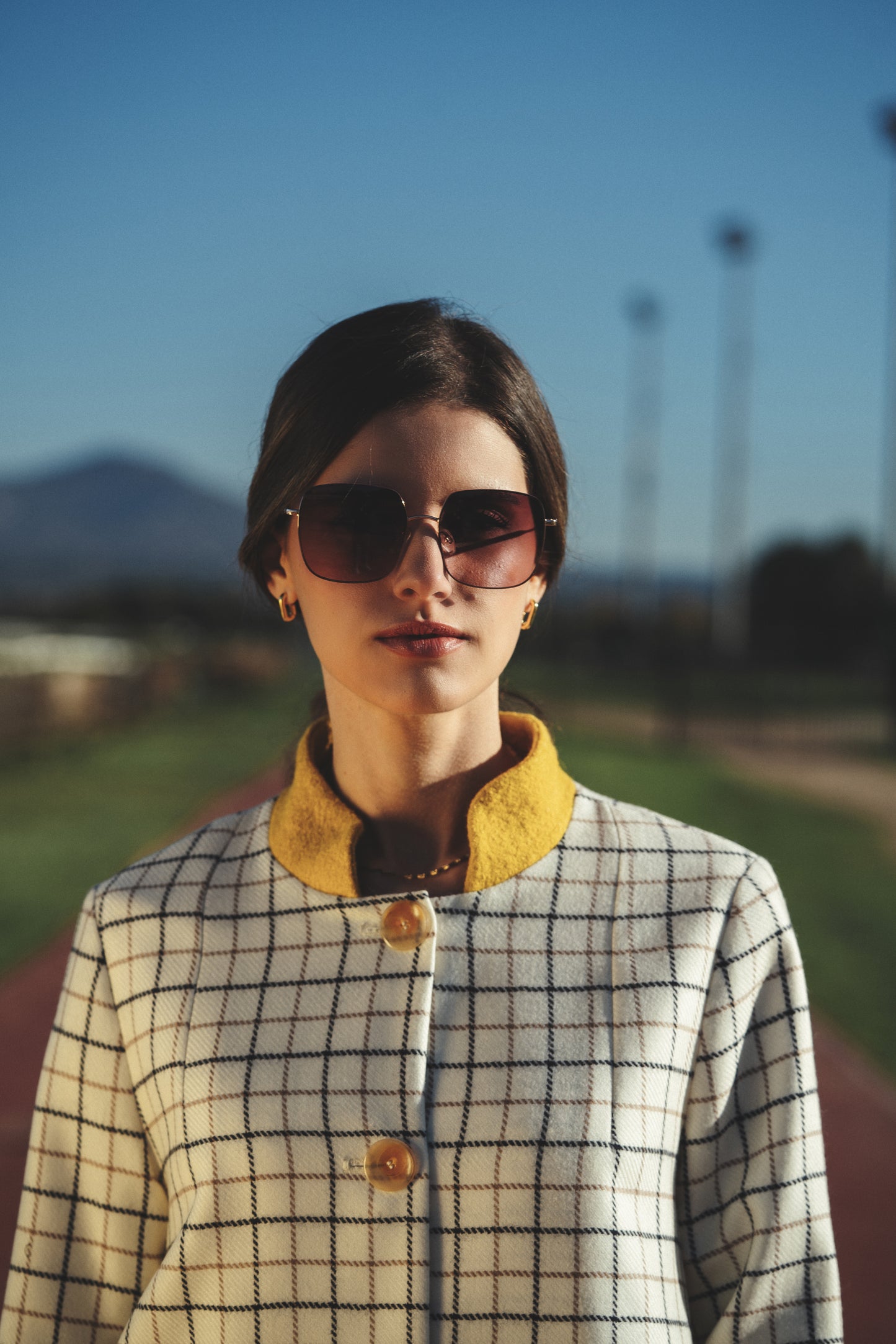 blazer di lana bianca